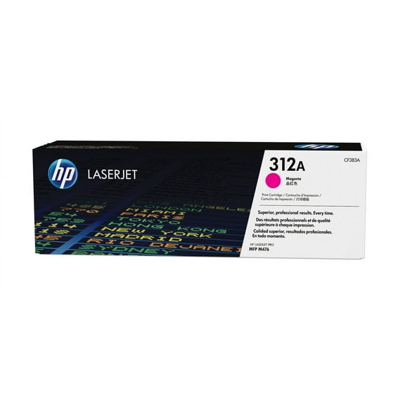 HP 312A Magenta LaserJet Toner Cartridge, ~2,700 pages, CF383A