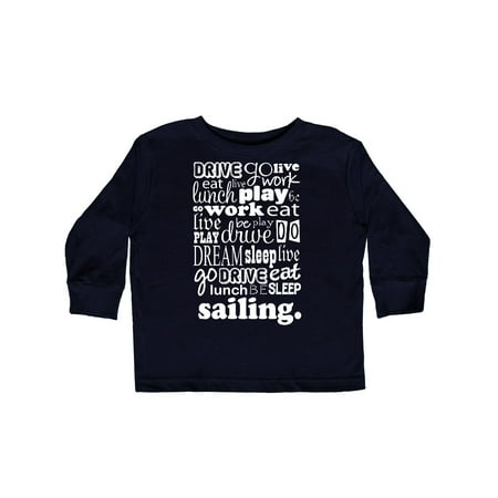 

Inktastic Sailing Boating Gift Gift Toddler Boy or Toddler Girl Long Sleeve T-Shirt
