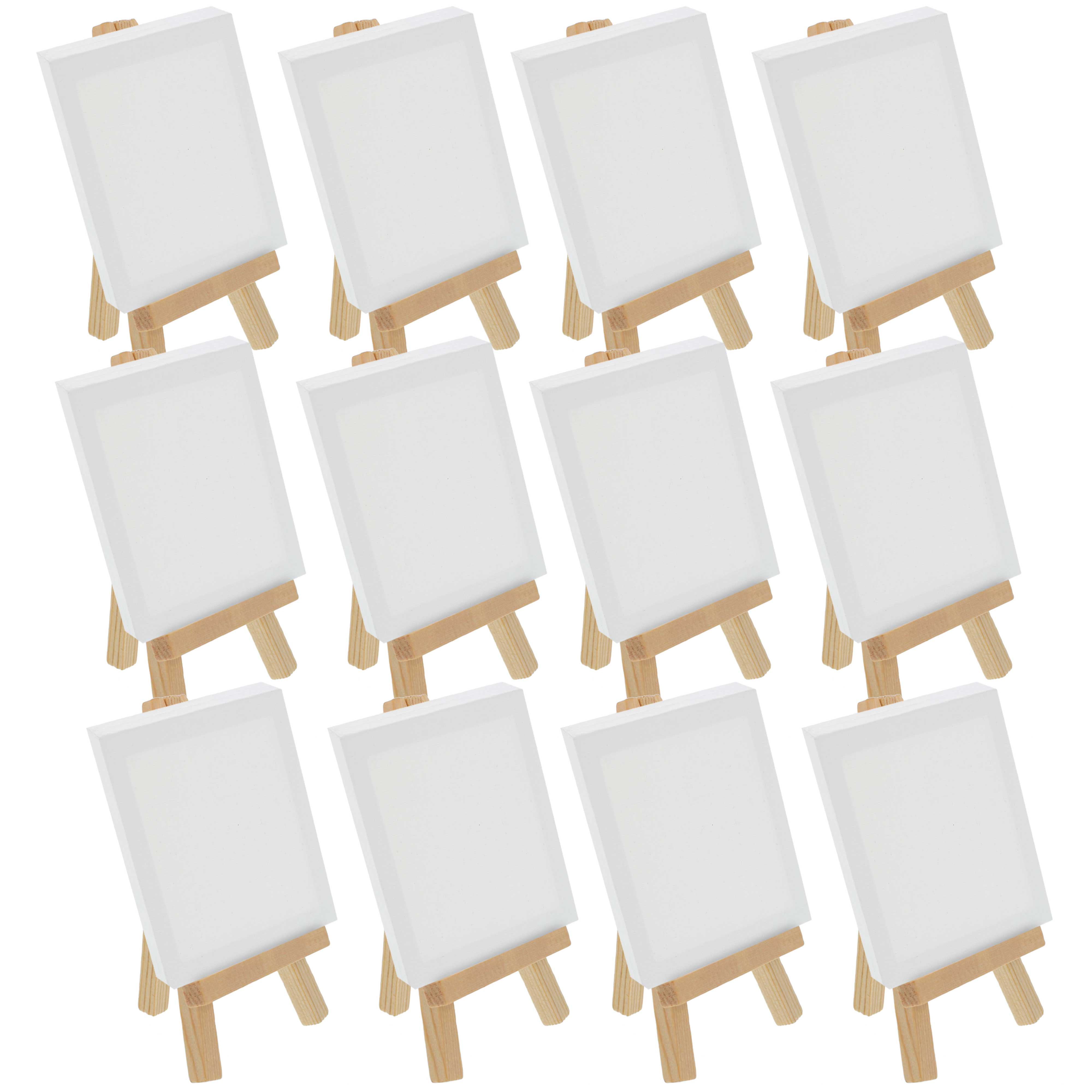 Mini Canvas and Mini Easel Kit 3 in Set of 12 x 3 in