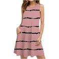 thumbnail image 2 of UPPADA Dresses for Women 2024 Sleeveless Tank Dress Casual A-Line Beach Sundress Loose Flowy Mini Sundresses with Pockets, 2 of 6
