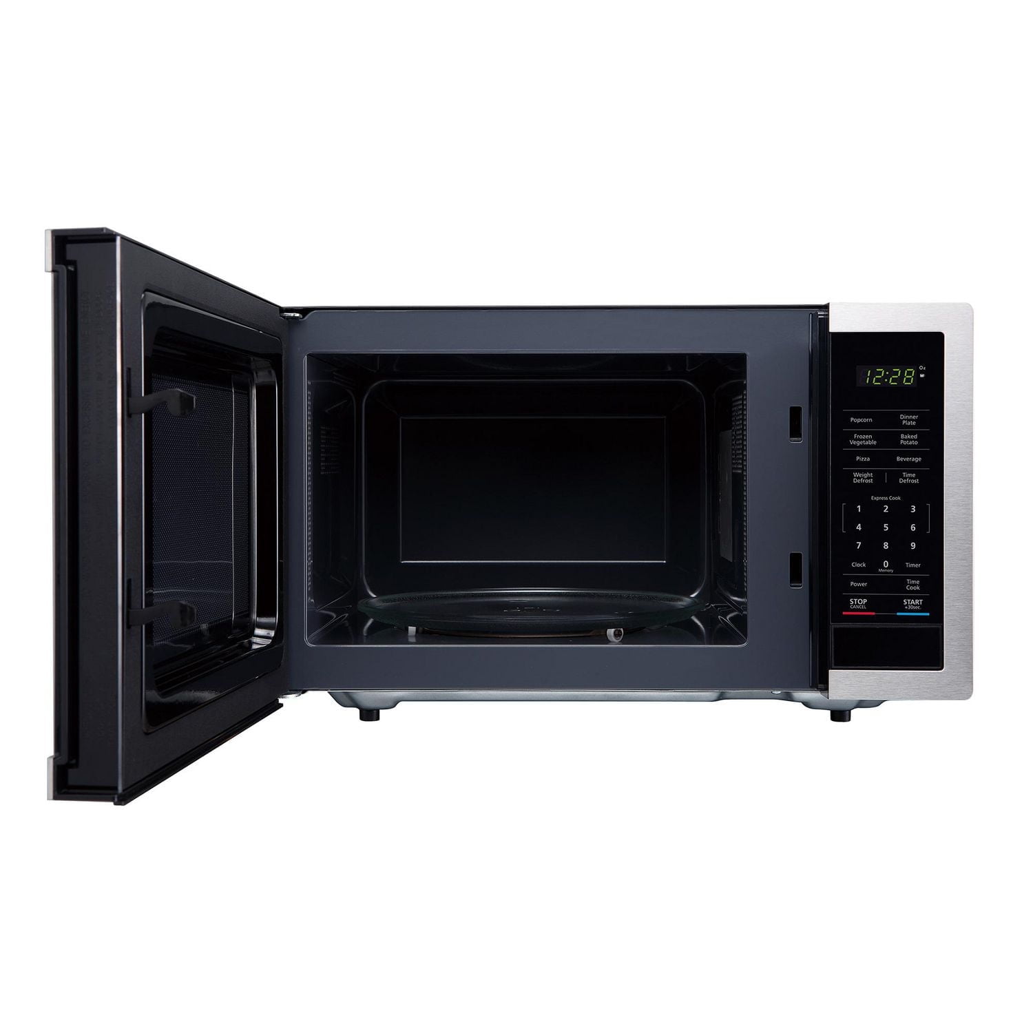 Magic Chef 0,9 pi Micro-ondes de comptoir 900-Watt touche numérique, inoxydable