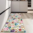 thumbnail image 4 of Pioneer Flower Floral Print Pattern Kitchen Rug Mat,Kitchen Runner Rugs Non Skid Washable,Decorative Kitchen Floor Mats for Kitchen,Sink,Laundry,17"X47", 4 of 5