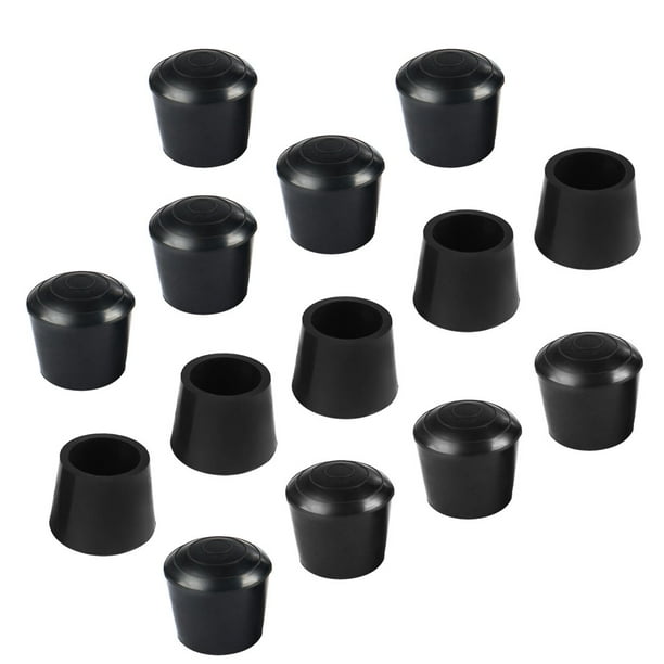 Rubber Leg Cap End Tip Chair Desk Feet Protector 22mm 7/8" Inner Dia 14pcs