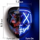 thumbnail image 2 of Máscara de Halloween LED - Máscara iluminada Máscaras LED Máscara aterradora con cable EL para mascarada Cosplay Máscara facial iluminada, 2 of 4