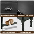 thumbnail image 2 of Urbanest Burlington Solid Wood Console Table with 3 Drawers & Lower Shelf – Entryway Table, Hallway Sofa Table, Narrow Accent Table for Living Room – 39.5″ × 9.5″ × 32″ – Black Farmhouse Decor, 2 of 7