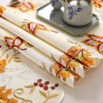 thumbnail image 4 of Thanksgiving Embroidered Maple Leaves Fall Dining Table Runners, Autumn Festival Polyester Dresser Scarf, 4 of 5