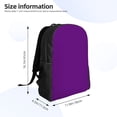 thumbnail image 3 of Rocae Purple print Computer bag with separate compartment, suitable for 15 inch laptop backpack, gift for men and women, 3 of 8