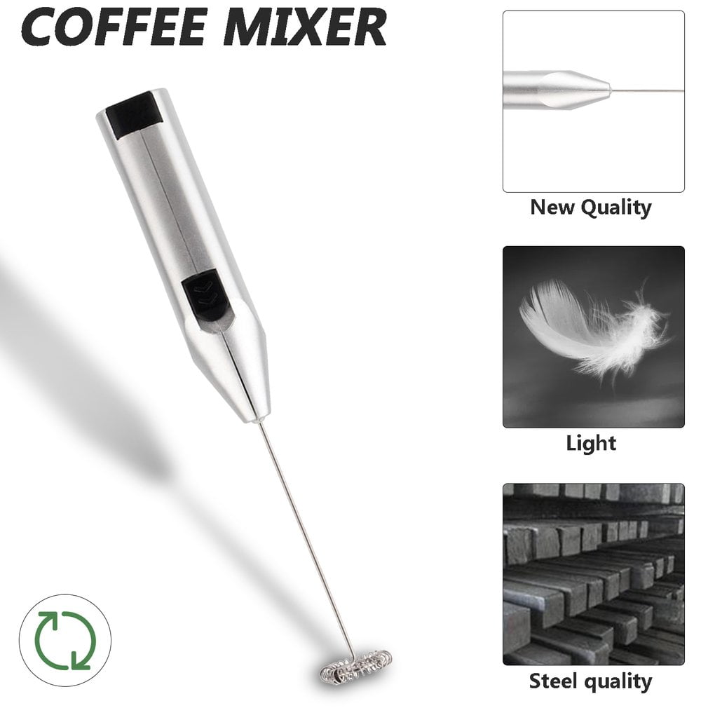 Milk Frother Handheld Stainless Steel Milk Frother Foaming Blender Espresso  Cappucino Latte Maker Battery Operated Beater Stirrer (battery Not  Included) Kitchenware, Kitchen Accessories Kitchen Stuff Small Kitchen  Appliance - Temu