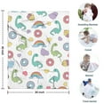 thumbnail image 4 of Colorful Cartoon Dinosaurs Sweets Pattern Blanket,Comfortable Soft Lamb Wool Throw Blanket,All Season,Warm Lightweight Blankets for Sofa Bed Couch Living Room Chair,30"x40", 4 of 4