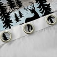 thumbnail image 4 of Castle Fairy Animal Deer Black Out Curtains for Children Teens Adults,Vintage Lodge Cabin Curtains Pack of 2 (42x63 Each),Woodland Wildlife Bedroom Curtains,Microfiber Bedroom Decor, 4 of 6