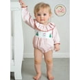 thumbnail image 5 of Rovasas Baby Girls Romper Christmas Embroidery Dot Print Jumpsuit and Headband, 5 of 9