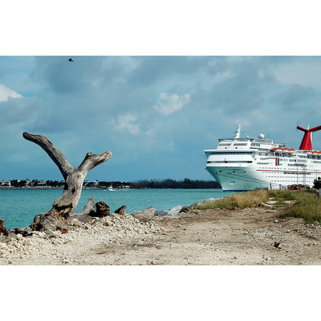 LAMINATED POSTER Travel Cruise Ship Ship Key West Florida Vacation Poster Print 24 x (Best Florida Key For Family Vacation)