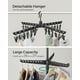 thumbnail image 4 of Tendedero de ropa SONGMICS de 2 niveles, plegable, 72 pulgadas, negro, 4 of 8