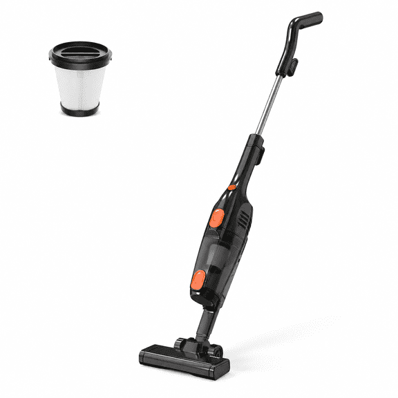 3-in-1 Corded Stick Vacuum Cleaner with Handheld Mode, Lightweight Compact Vacuum for Hard Floors, Hardwood, Tile, Dorm Rooms and Small Apartments, One-Click Dust Disposal, 0.8L Dust Cup
