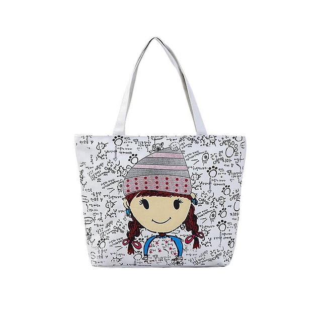 style1 Las bolsas de asas grandes respetuosas del medio ambiente del viaje para las mujeres para la bolsa de asas de Shoppingcanvas con la cremallera