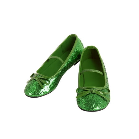 

Girls Ballet Shoe Green 11/12