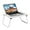 White, variant on Folding Lap Desk, Laptop Stand Bed, Breakfast Serving Tray, Portable & Lightweight Mini Table, Lap Tablet Desk for Sofa Couch Floor - White