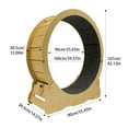 thumbnail image 2 of Manual Cat Exercise Wheel, Modern Round Cat Wheel, Cat Exercise Wheel for Indoor Cats Floor Mount ‎Indoor, 2 of 22