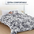 thumbnail image 3 of Cozylore Faux Fur Throw Blanket for Bed Luxury Fluffy Thick Bubble Blanket Warm Cozy Throw for Bedroom Living Room, 90" x 108", Tie-Dye Gray, 3 of 6
