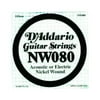 D'Addario NW020 Nickel Wound Electric Guitar Single String .080 gauge