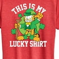 thumbnail image 3 of Garfield - This Is My Lucky Shirt - Women's Short Sleeve Graphic T-Shirt, 3 of 5