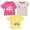 White, variant on CoComelon JJ Infant Baby Girls 3 Pack T-Shirts Infant to Toddler
