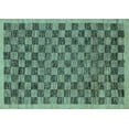 thumbnail image 1 of Ahgly Company Indoor Rectangle Abstract Light Blue Modern Area Rugs, 2' x 5', 1 of 4