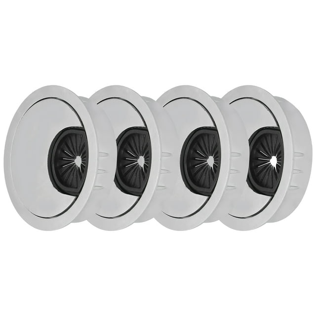 Desk Grommets, Brushed Silver Durable Desk Hole Cover, For Office Table Computer Desk 50 Brushed