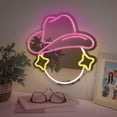 thumbnail image 1 of Merkury Innovations USB-Powered 13" LED Cowgirl Neon Mirror, 1 of 5