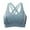BU1, variant on Ticikt Women's Color Block Wireless Sports Bra with Fixed Cups for Chest Support and Side Control Back Design,Color:White