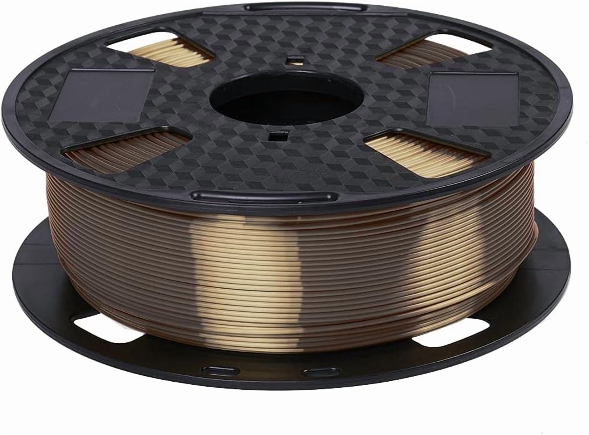 NEOYFC   Brown PLA Filament 1.75 mm 3D Printing Filament 1KG 2.2LBS Spool Shine Silky Shiny Metallic Metal PLA 3D Printer Material CC3D Silk PLA