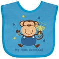 thumbnail image 3 of Inktastic Monkey Boy 1st Hanukkah Boys Baby Bib, 3 of 4