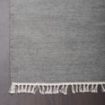 thumbnail image 4 of Rugsotic Carpets Eco-Friendly Woven Hand Woven Kilim Flat Weave Silver Solid Area Rug, 10'x10' Square, Antimicrobial, 4 of 5