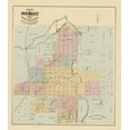 thumbnail image 2 of Andreas 12x13 Black Ornate Wood Framed with Double Matting Museum Art Print Titled - Faribault Minnesota - Andreas 1874, 2 of 4