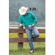thumbnail image 3 of Camisa Vaquera Azul Rey Hombre Manga Larga, 3 of 3