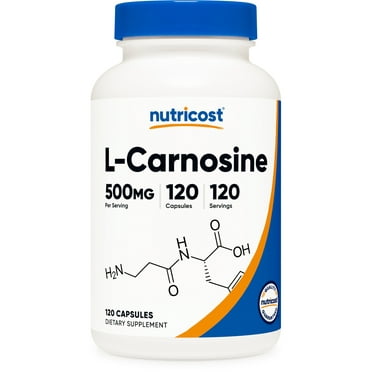 Nutricost L-Carnosine Supplement 500mg, 120 Capsules - Gluten Free, Non-GMO