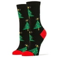 thumbnail image 1 of OoohYeah Women's Crew Socks, Funny Cool Crazy Cotton Socks, O Tannenbaum, Size 5 to 10, 1 of 2