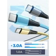 thumbnail image 3 of USB C Cable 10FT 3Pack Fast Charging Nylon Braided Long Type C Charger Cable for   S24 S23 S22 S21 S10 S9 S8 A02s A03s A11 A12 A13 A14 A21 A22 A32 A42 A53, Tablet, , Moto, TCL, 3 of 7