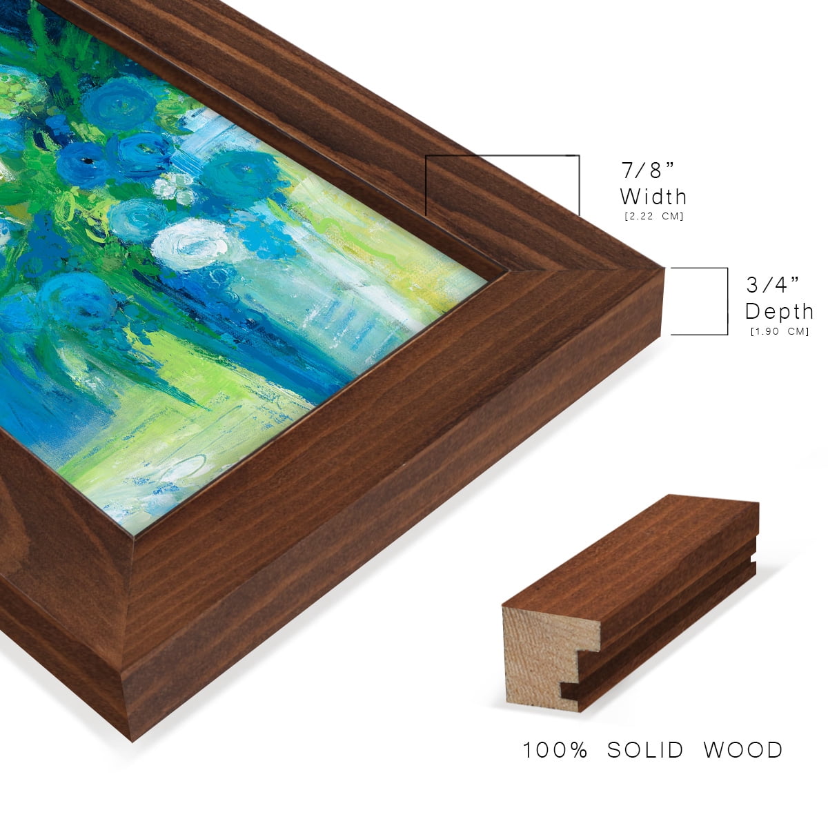 Literal Imaginings -Framed Print w/glass-Chestnut