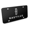 thumbnail image 2 of Lincoln Nautilus 3D Logo on Front Grill Pattern Black Acrylic License Plate, 2 of 5