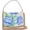 Natural, variant on Tory Burch Womens Emerson Ditsy Floral Leather Crossbody Handbag Tan Small