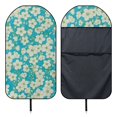thumbnail image 6 of POLERO White Cherry Blossom Terry Cloth Car Seat Cover, Sweat Proof Non Slip Waterproof Front Seat Cover Fit for Trucks Cars Vans, 6 of 7