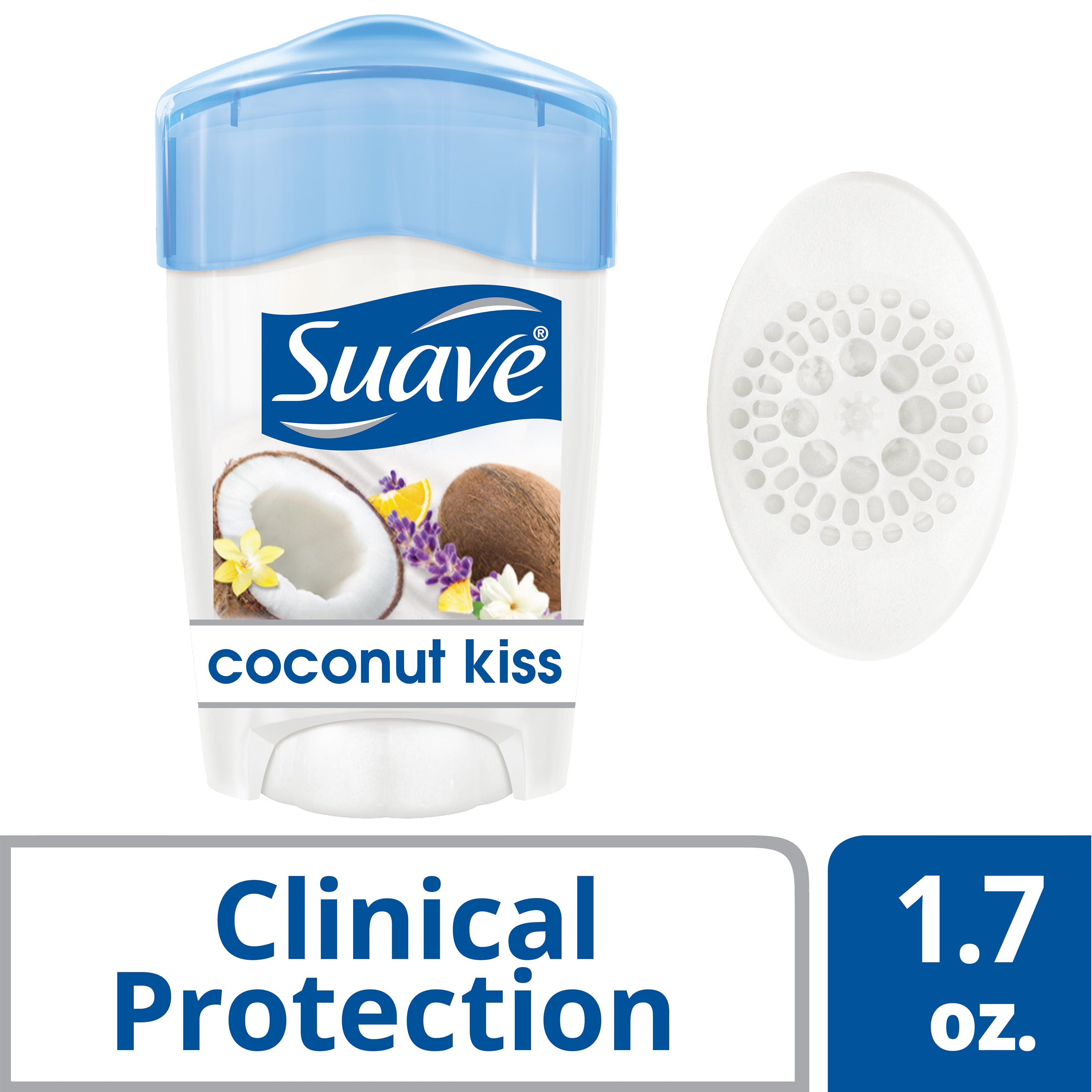Suave Invisible Solid Antiperspirant Coconut Kiss 1.4 oz 