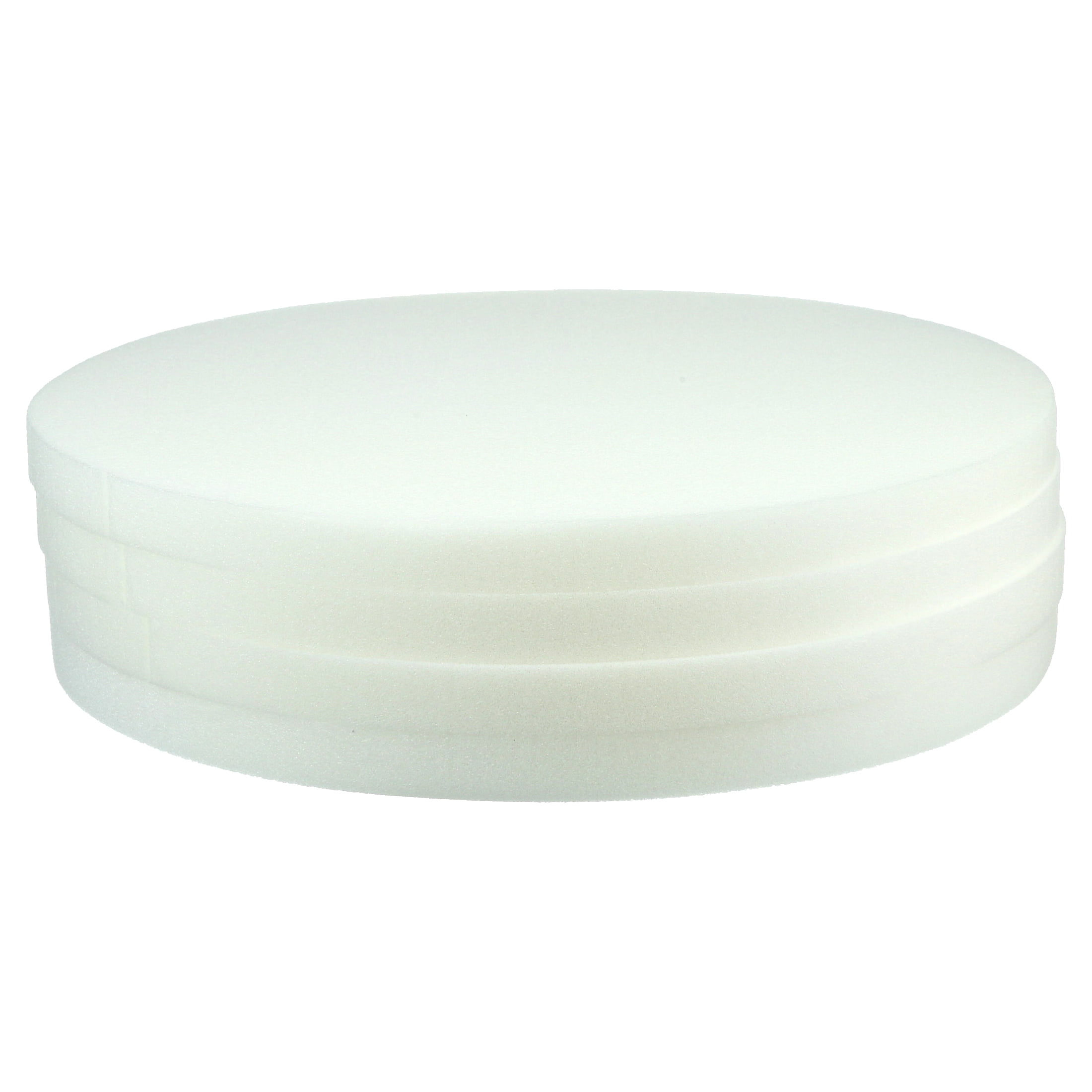 Morning Glory 16-in Round Foam Craft Cushion, Set of 4 White