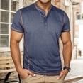 thumbnail image 2 of Henley Shirts for Men Summer Casual Short Sleeve Soft Breathable Relaxed Fit Henley Tshirts Mens Tees, 2 of 6