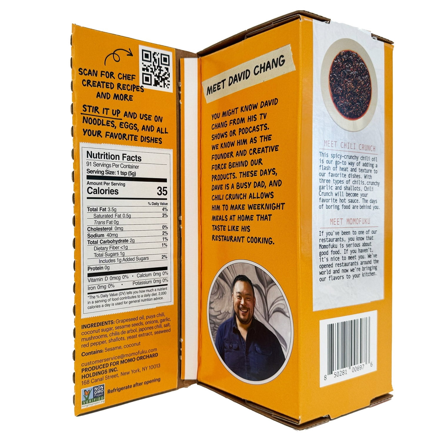 Momofuku Chili Crunch Spicy Crunchy Chili Oil, 16 Ounce