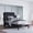 Charcoal, variant on Emma + Oliver Queen Sized Fabric Upholstered Platform Bed in Light Grey with Curved, Slim Panel Headboard and Wooden Support Slats