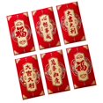 thumbnail image 1 of AMLESO 6Pcs Chinese New Year Red Envelopes Festival Lucky Money Envelope Red Packet G, 1 of 8