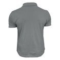 thumbnail image 4 of YLSDY Men's Button Collared Shirts Short Sleeve Casual Button Moisture Wicking Shirt Summer Collar Golf Tee Top with Pocket Gray XXL, 4 of 5