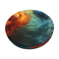 thumbnail image 1 of Balery Red And Blue Fire Peacock Fundas de asiento para taburete de bar redondo de tela de terciopelo ajustables que protegen de arañazos y manchas para sillas de 14 a 17 pulgadas.-14 inch, 1 of 7